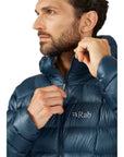Rab Men's Mythic G Down Jacket (Orion Blue) zipper