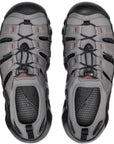 Keen Men's Hyperport H2 Sandal (Steel Grey/Burnt Brick) top view
