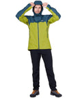 Mountain Equipment Men's Raintower Jacket (Vine/Majolica) hood up