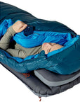 Rab Ascent Down Sleeping Bag (-18°C) - Regular - Left Zip (Tempest Blue/Maya Blue) hone
