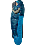 Rab Ascent Down Sleeping Bag (-24°C) - Regular - Left Zip (Tempest Blue/Maya Blue) side