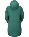 Rab Women's Valiance Waterproof Down Parka (Green Slate) back