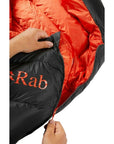 Rab Neutrino Pro 900 Long Down Sleeping Bag (-22C) - Left Zip (Granite) zip