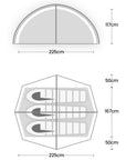 Wild Country Helm Elite 3 Tent - 3 Man Tent (2026) diagram