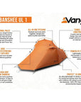 Force Ten (F10) Banshee UL1 - 1 Man Tent (Burnt Orange) info