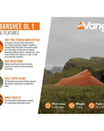 Force Ten (F10) Banshee UL1 - 1 Man Tent (Burnt Orange) feature