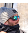 Sinner Whitepass Ii Ski Sintrast Lens Sunglasses (Shiny Black/Matte Black) hat