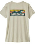 Patagonia Women's Capilene Cool Daily Shirt - Boardshort Logo (Dyno White) Back