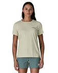 Patagonia Women's Capilene Cool Daily Shirt - Boardshort Logo (Dyno White) Front