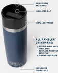 Yeti Rambler 16 oz (473 ml) Travel Bottle/Commuter Cap (Ridgeline) info