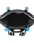 Yeti Hopper M20 Backpack Cooler (Fog Grey/Blue) open