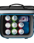 Yeti Hopper Flip 12 Soft Cooler (Fog Grey/Blue) cans