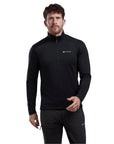 Montane Men's Protium Fleece Pull-On Jacket (Black) Front