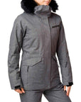 Rossignol Women's Heather Parka Ski Jacket (Heather Grey) alf