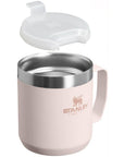 Stanley Everyday Camp 350ml Mug (Hammertone Rose Quartz) lid