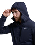 Montane Men's Fury XT Hooded Fleece Jacket - XL (Eclipse Blue) hood up