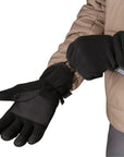 Patagonia Synchilla Fleece Gloves (Black Solid) hand