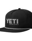Yeti Coolers Mid Pro Flat Brim Rope Hat (Black) angle