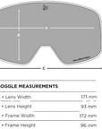 Bollé Unisex Nevada Ski Goggles (Forest Matte/Green Emerald) - Cat 2 measurement