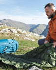 Highlander Nap-Pak Inflatable Sleeping Mat - XL (Olive Green) hill