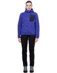 Mountain Equipment Women's Highpile Hooded Jacket (Clematis/Cosmos) full body