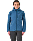 Mountain Equipment Women's Shroud Hooded Jacket (Stellar Blue) front