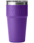 Yeti Rambler 20 oz (591 ml) Stackable Cup With MagSlider Lid (Pace Purple) back