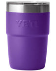 Yeti 8 oz Rambler (236 ml) Stackable Cup With DuraSip Ceramic Lining (Pace Purple) back