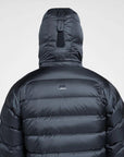 Mountain Equipment Men's Lightline Down Jacket (Navy) - X-Large Close Hood Back