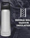 Yeti Rambler 26 OZ (769 ml) Bottle With Chug Cap (Stag Red) wall