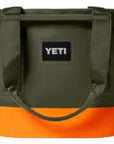 Yeti Camino 20L Carryall Tote Bag (Olive/King Crab Orange) back