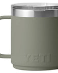 Yeti Rambler 10 oz (295 ml) Stackable Ceramic Lining Mug (Pampa Green) back