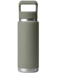 Yeti Rambler 26 oz (769 ml) Bottle With Colour-Blocked Straw Cap (Pampa Green) back