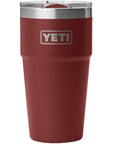 Yeti Rambler 20 oz (591 ml) Stackable Cup With MagSlider Lid (Stag Red)