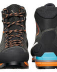 Scarpa Men's Zodiac Tech GTX Mountaineering Boot (Anthracite/Tonic Orange) front back