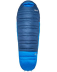 Rab Ascent Down Sleeping Bag (-24°C) Long - Left Zip (Tempest Blue/Maya Blue)