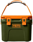 Yeti Roadie 15 Cool Box (Olive/King Crab Orange) up