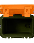 Yeti Roadie 15 Cool Box (Olive/King Crab Orange) open inner