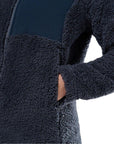 Montane Women's Caldus XT 2.0 Hooded Fleece Jacket (Dark Sky) habnd pocket