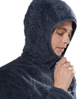 Montane Women's Caldus XT 2.0 Hooded Fleece Jacket (Dark Sky) hood up