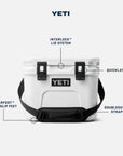 Yeti Roadie 15 Cool Box (Stag Red) Features