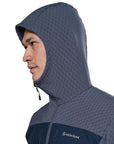 Montane Men's Dura XT Hooded Fleece Jacket (Dark Sky) Hood Up