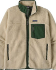 Patagonia Men's Classic Retro-X Fleece Jacket (Dark Natural w/Treeline Green)
