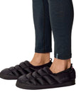 Rab Cirrus Hut Slippers (Black) - 2026 Side on Person