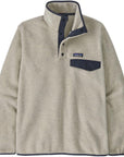 Patagonia Men's Lightweight Synchilla Snap-T Fleece Pullover (Oatmeal Heather w/New Navy)