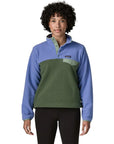 Patagonia Women's Lightweight Synchilla Snap-T Fleece Pullover (Canopy Green) front