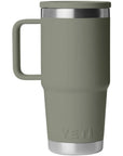 Yeti Rambler 20 oz (591 ml) Travel Mug With Leakproof Stronghold Lid (Pampa Green) back