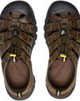 Keen Men's Newport Leather Sandals (Bison) top