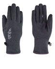 rab geon gloves black marl steel