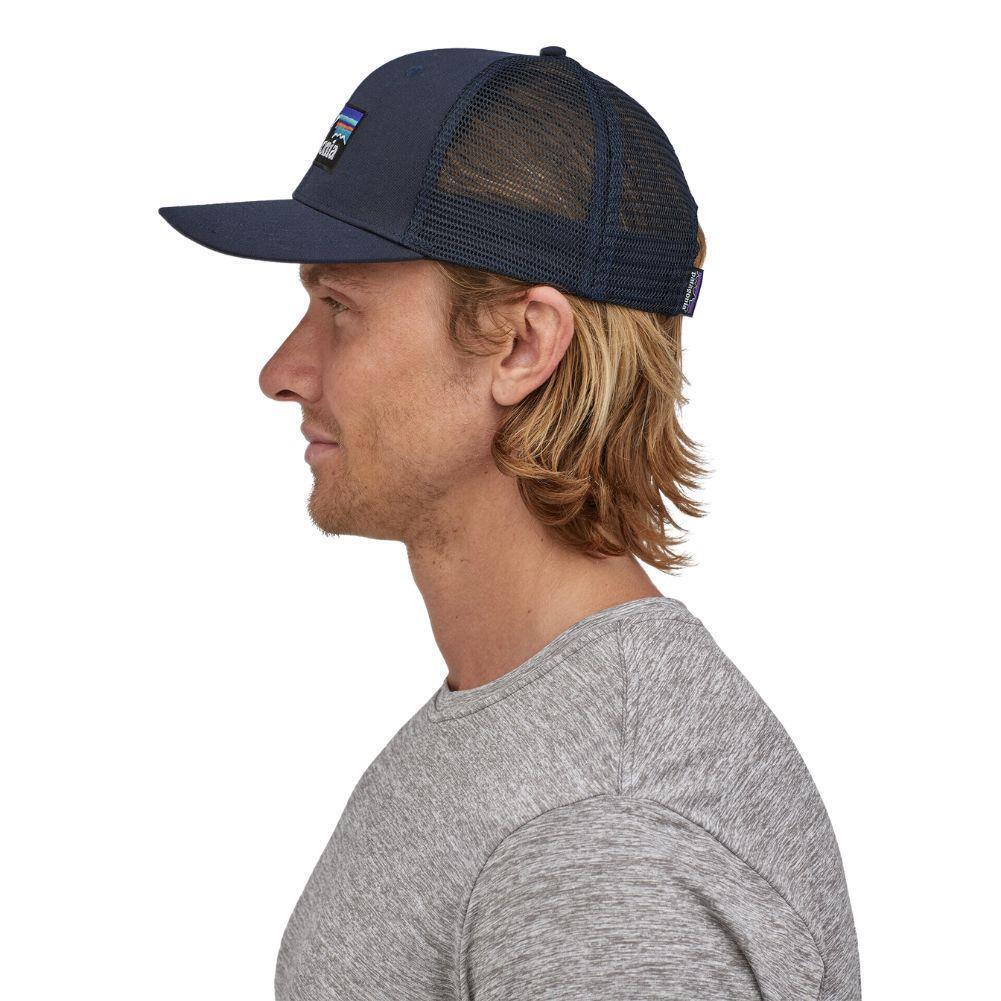 Patagonia P-6 Logo Trucker Hat (Navy Blue)